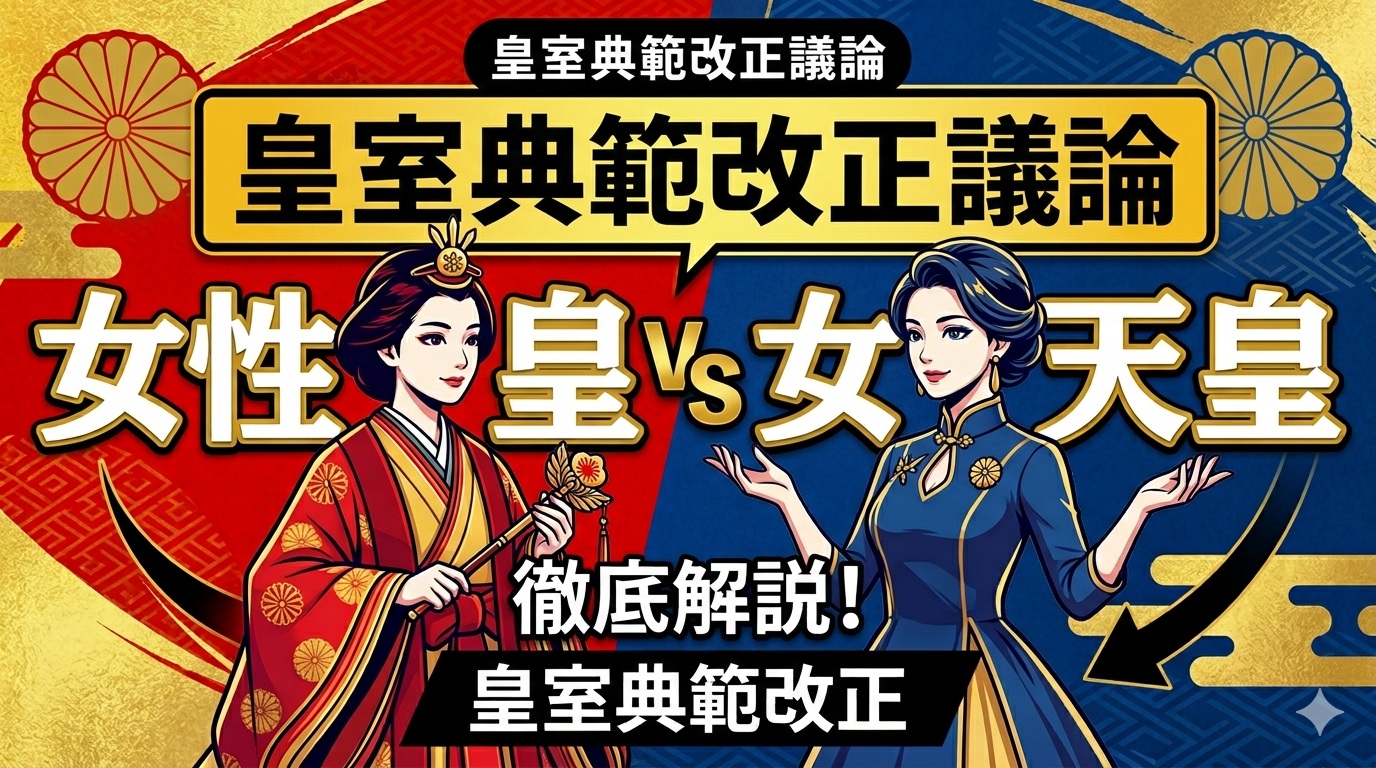 【解説】女性天皇と女系天皇の違いとは？皇室典範改正案から考える日本の未